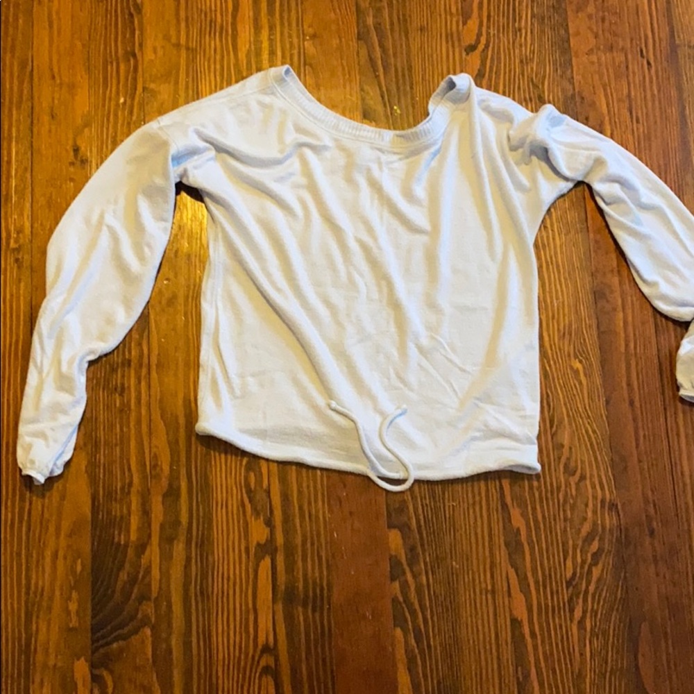 Abercrombie and Fitch Long Sleeve Pull Crop Top